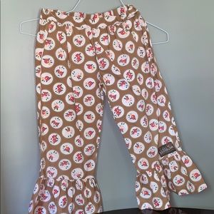 Matilda Jane, girls rose big ruffled pants, size 6